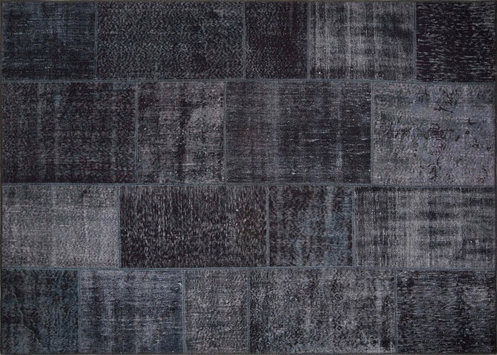 Conceptum Alfombra Jazz Chenille Negra AL 81, 150 x 230 cm, 100% Poliéster, Tacto Lujoso y Duradero, Apta Lavadora